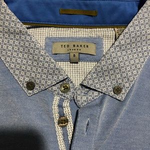 Men’s Ted Baker blue polo shirt, size 5